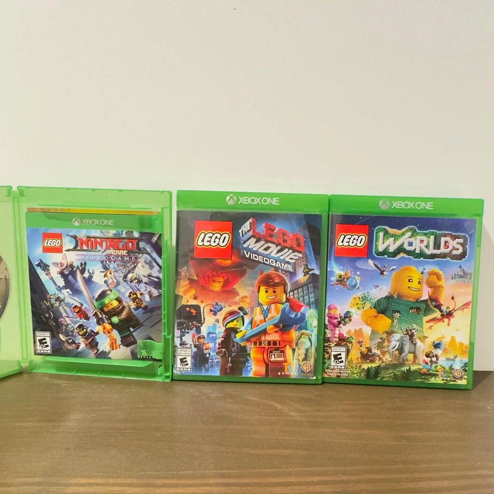 Xbox One Lego Video Game Bundle The Lego Movie Ninjago Worlds 3 Game Lot Set